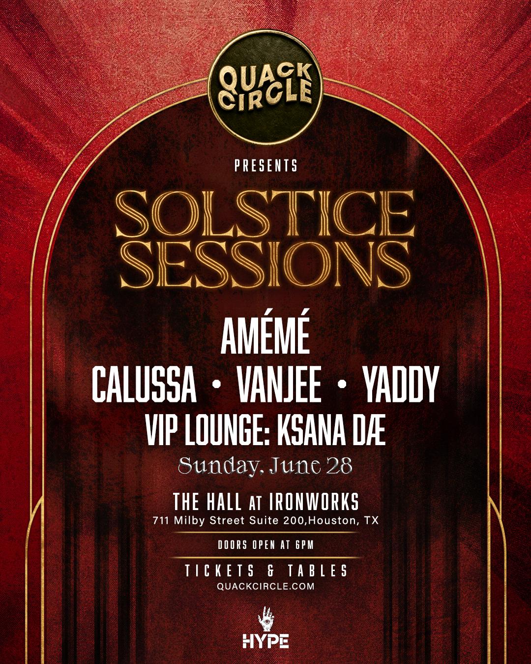 Solstice Sessions: Amémé, Calussa, Vanjee Yaddy Ksana Dæ